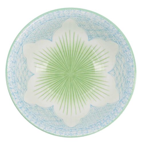 Tokyo Design Studio Lily Flower Tayo Bowl 14x6cm Light Blue